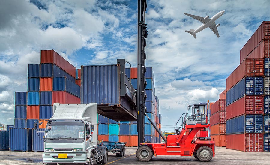 Ship supply operations at a Moroccan commercial port